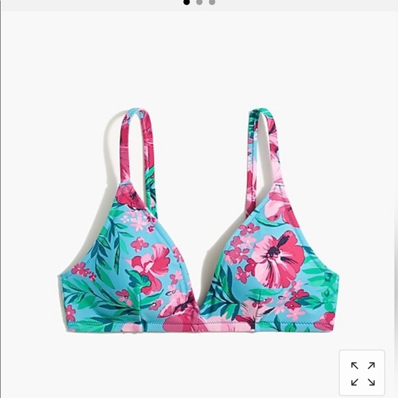 J. Crew Swim J Crew Floral Knot Scalloped Bikini Poshmark